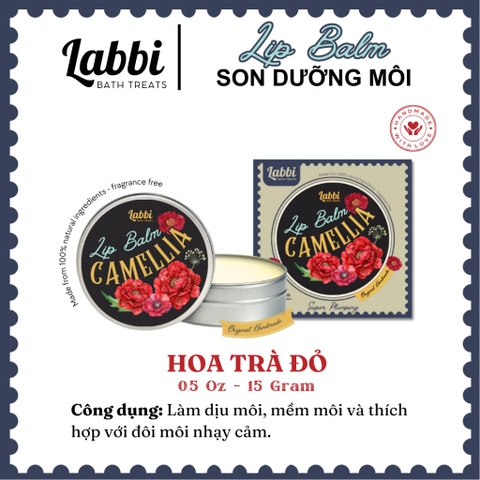 HOA TRÀ ĐỎ LIPBALM LABBI 15G / 0,5 Oz