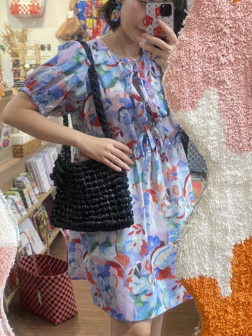 Váy monet cột nơ tay lỡ Líu Lô 950