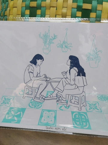 Tranh Hannah Budd Riso Kem Xôi