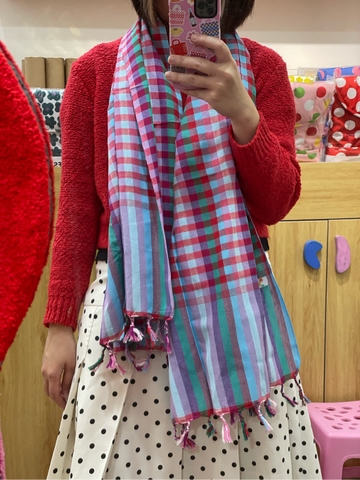 KHĂN RẰN XANH BẠC HÀ 60 x 120 cm Nhớ Rằn