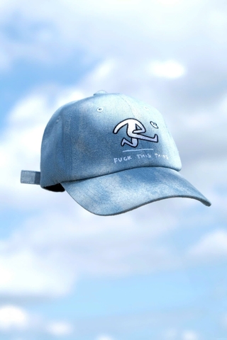 Mũ lưỡi trai denim Fuck This Thing [ form rộng]