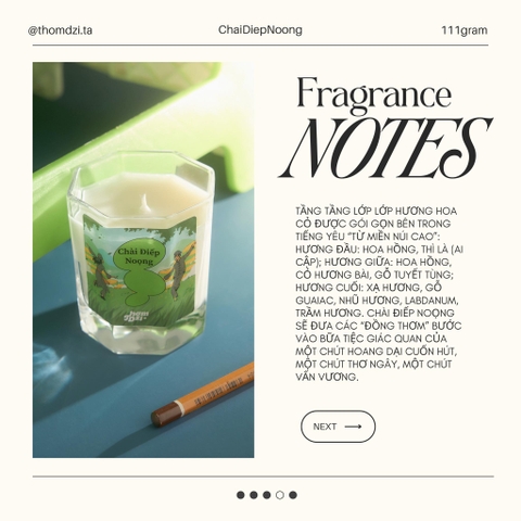 Nến Thơm Dzị 111gram chài điếp noọng