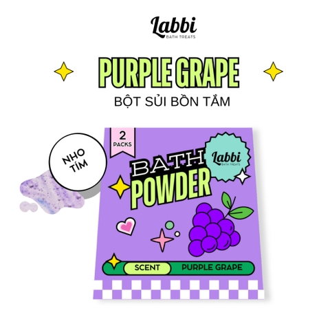 Bột sủi bồn tắm Labbi PURPLE GRAPE