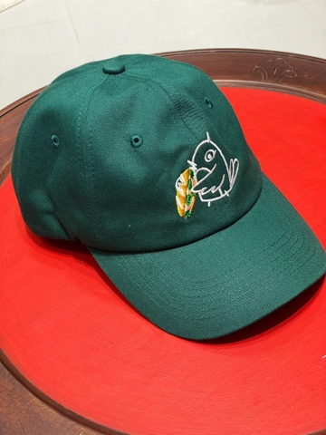 Mũ lưỡi trai freesize Líu Lô ăn bánh mì xanh lá