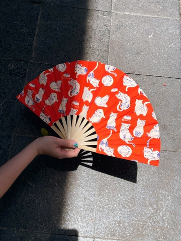 Quạt Mèo cam Mai Lê x Líu Lô