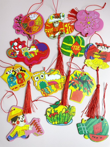 Set 12 treo tết Tò He