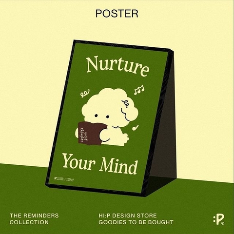 Tranh Hi:pieces chó đọc sách nurture your mind