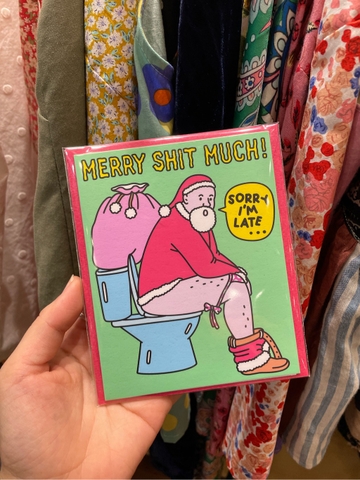 Thiệp Merry Shit Much 50 WÁ MÉO