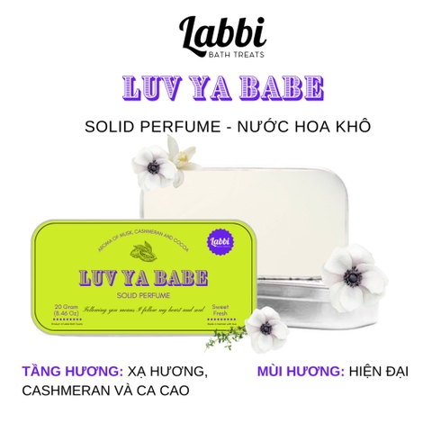 NƯỚC HOA KHÔ CHỮ NHẬT LABBI LUV YA BABE