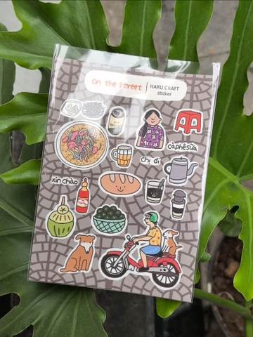 Sticker On the street Haru Craft
