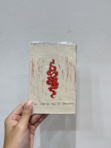 Tranh in tay Vốn cổ Huế Mộc Trà A6 12