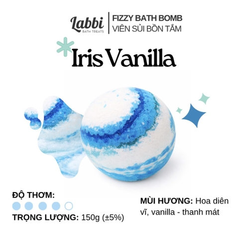 Viên sủi bồn tắm Labbi Iris Vanilla
