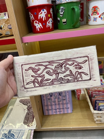 Tranh in tay Vốn cổ Huế Mộc Trà A5 13