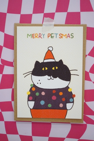 Thiệp Petmas White code Haru Craft