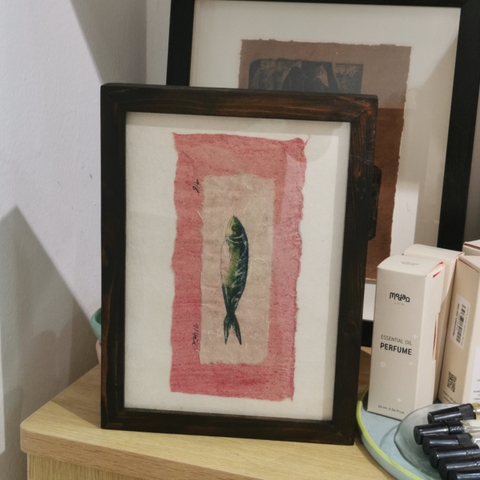 Ngày ngày thong dong 15 x 21cm ( kèm khung ) Mộc Trà