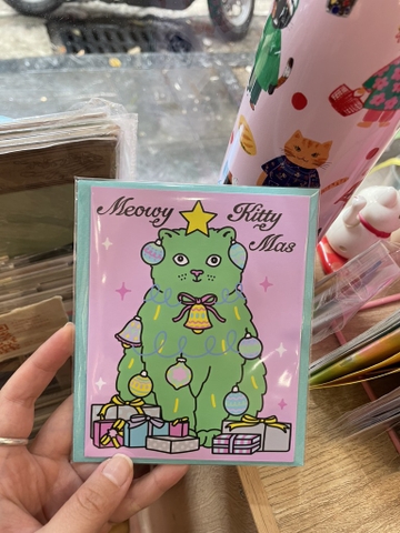 Thiệp Meowy Kittymas 50 WÁ MÉO