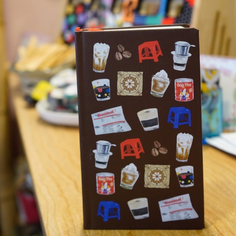 Sổ A6(10-18cm) MLxLL - Coffee (120 black pages 100gsm )
