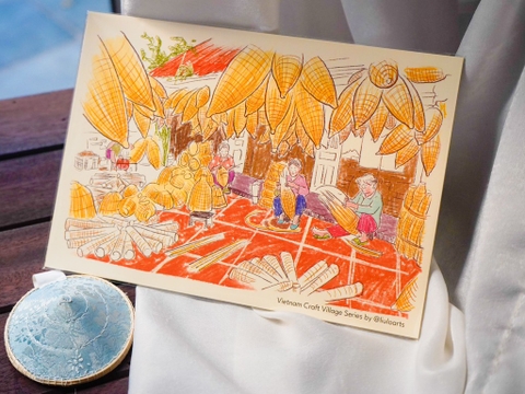 Tranh Làng Nghề Phú Vinh Líu Lô