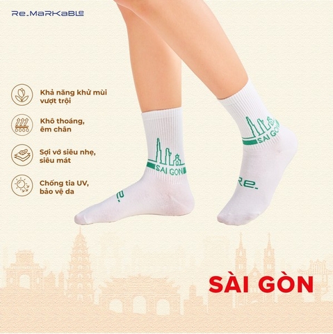 Tất Resocks I Love Việt Nam - Sài Gòn L