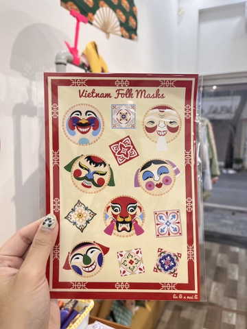 Sticker mặt mẹt Líu Lô x Mai Lê