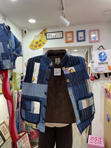 Áo ghile 1400 T2/26 Chế Upcycled Clothing