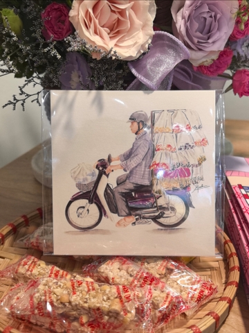 Thiệp xe hàng Mai Lê x Líu Lô