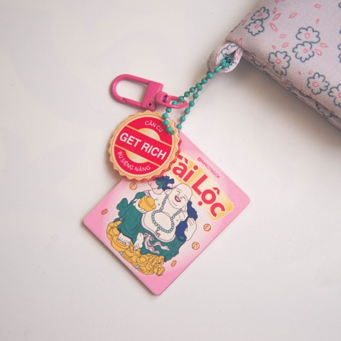 Móc khoá Tài Lộc (hình chữ nhật) imnotngok