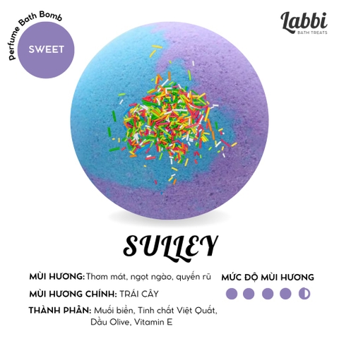 Viên sủi bồn tắm SULLEY 120gr Labbi