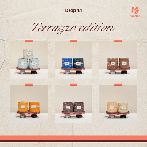 Nến TERRAZZO Blossom 100gram Modan