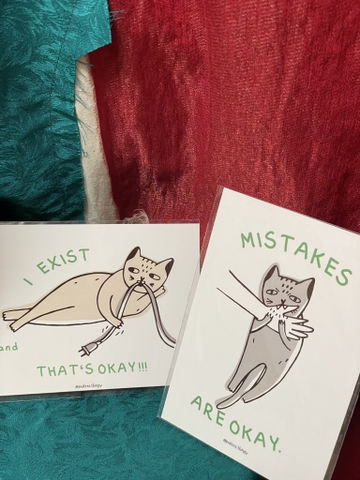 Postcard a6 CAT-TITUDE Posterthingy