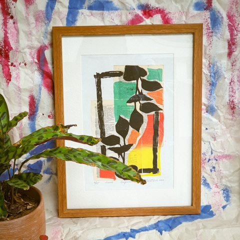 Tranh Intay Project Composition 2 | Linocut Print Composition 2