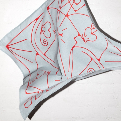 Bandana Mèo bắt chuột - Xanh Dương Behalf