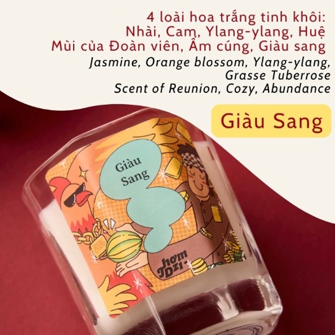Nến Thơm Dzị 111gram giàu sang
