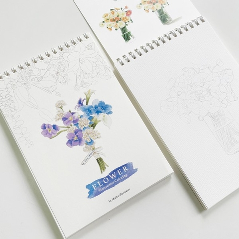 Tranh tô màu hoa Mai Lê