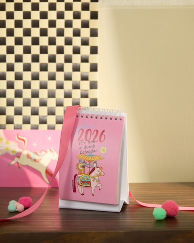 Lịch Gáy xoắn 2026 A6 Viet Folk Horses Posters Thingy