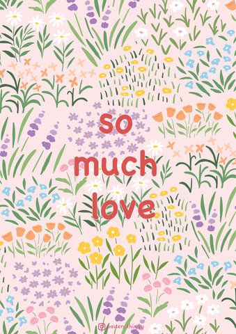 Thiệp Posters Thingy So much love