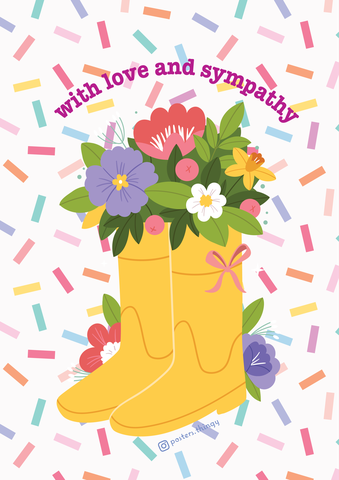 Thiệp Posters Thingy With love and Sympathy