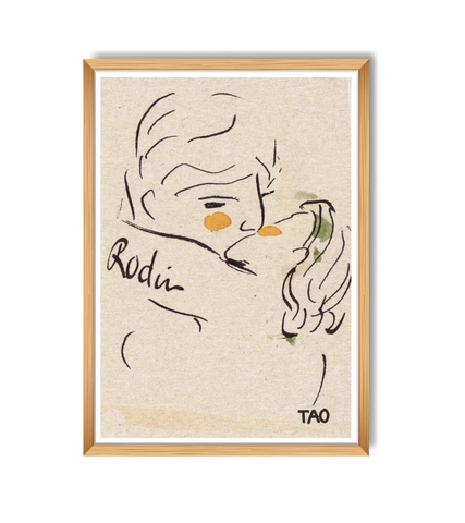 Tranh Tao A3 The Kiss / Remaster Rodin