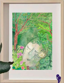 Tranh Soulbird 38x54cm Sleepy Rock