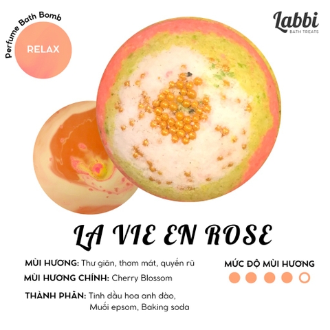 Viên sủi bồn tắm LA VIE EN ROSE 120gr Labbi
