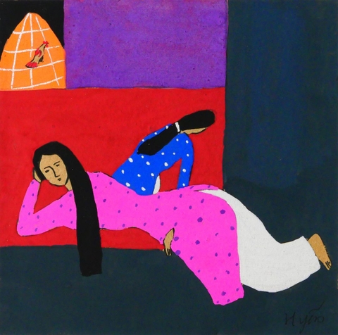 Tranh ARTÉ À TOUS Nghỉ trưa 15 x 15.5 - "Những tác phẩm của ai đó"