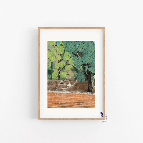 Tranh Soulbird A3 Summer at Văn Miếu