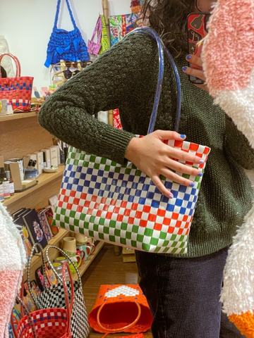 Làn Líu Lô Multicolors Đỏ Xanh Trắng 280