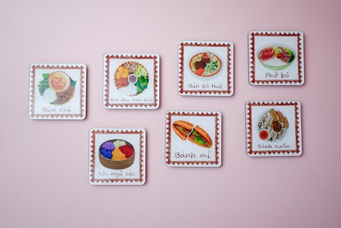 Nam châm đồ ăn Vietnamese food Mai Lê