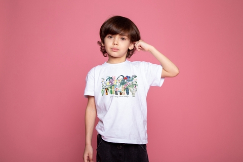 Áo Tao trẻ em live simply bloom wildly