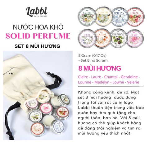 Set 8 hũ nước hoa khô Labbi