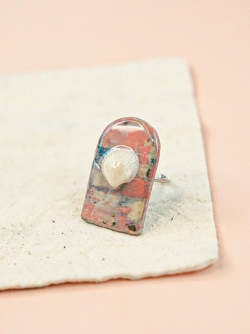 Nhẫn Lacquer Sơn Mài Ngọc Trai - Xà Cừ Líu Lô x Lê Tâm 3