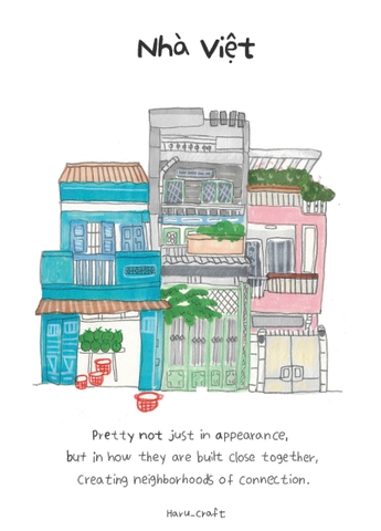 Tranh Haru Craft A5 Nhà Việt