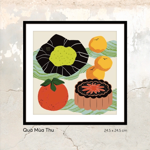 Tranh Summer Project No.8 Quả Mùa Thu ( 24.5 cm x 24.5 cm )