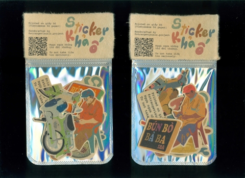 Sticker Khả Ố / Stickers in trên Giấy Dó Strange Visuals